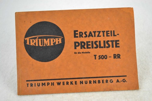 Triumph ersatzteil preisliste - triumph,