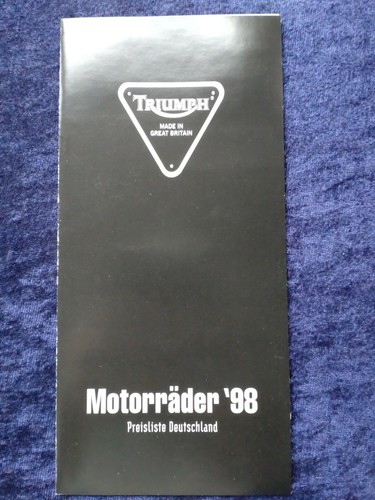 Triumph motorräder 1998 - motorräder,
