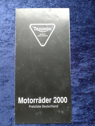 Triumph motorräder 2000 - triumph,