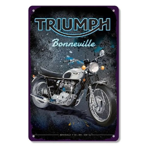 Blechschild triumph bonneville - blechschild,