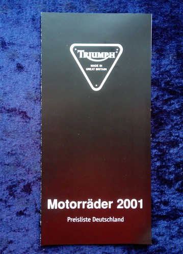 Triumph motorräder 2001 - triumph,