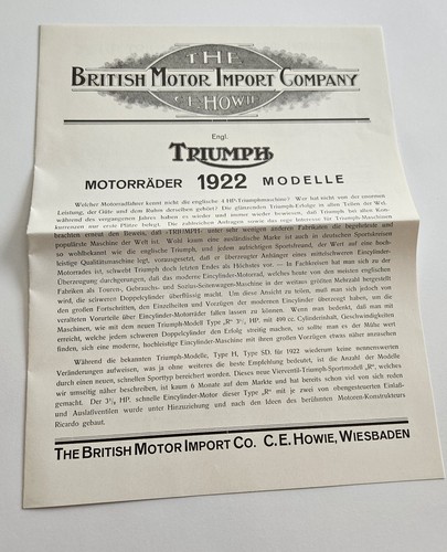Englische triumph motorräder - englische,