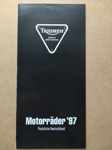 Triumph motorräder 1997 - triumph,