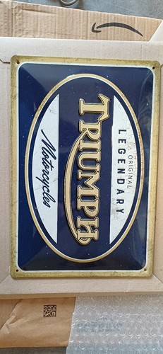 Triumph werbeschild - triumph,