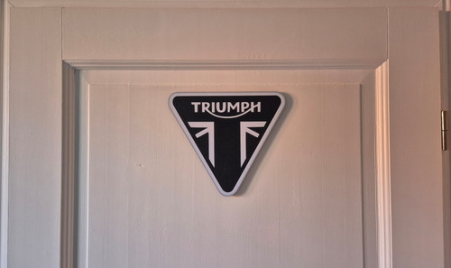 Triumph motorrad logo schild - "triumph",