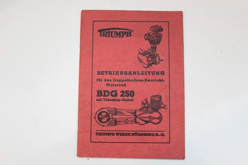 Original 1949 triumph bdg 250 - bdg,